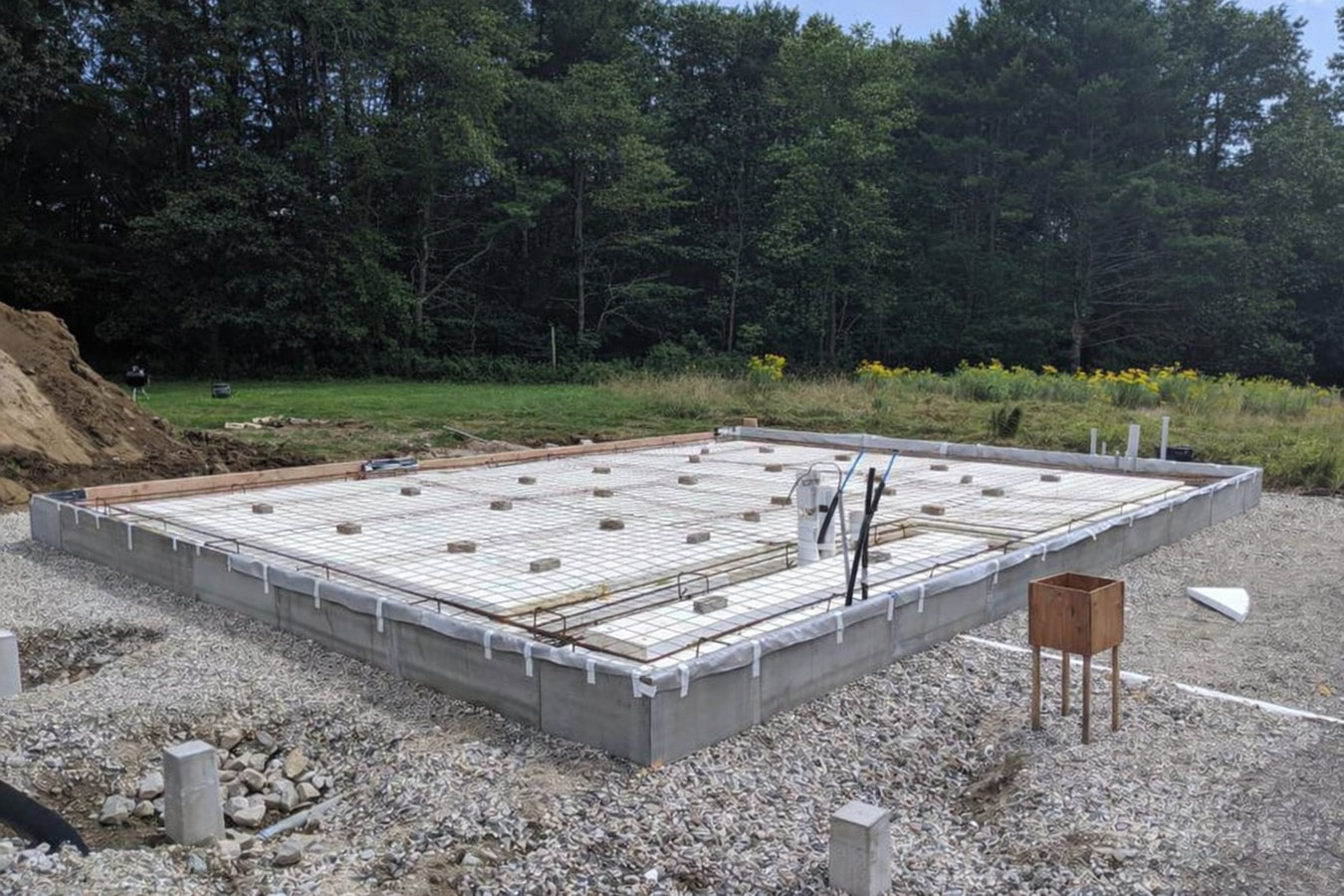 Slab foundation building in Tustin, CA